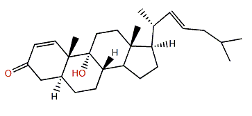 (5a,22E)-9-Hydroxycholesta-1,22-dien-3-one